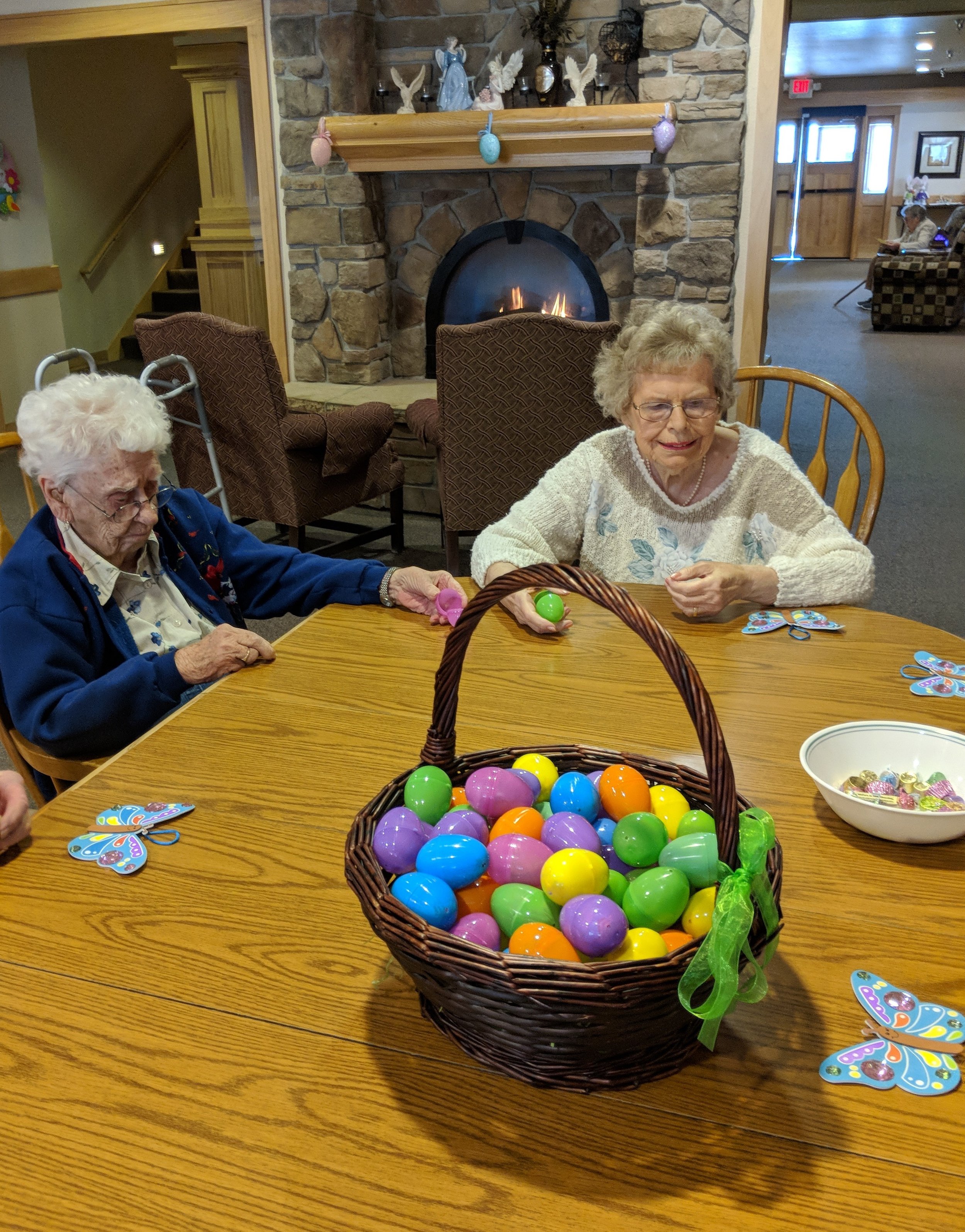 Tenants are busy filling Easter eggs 3.jpg
