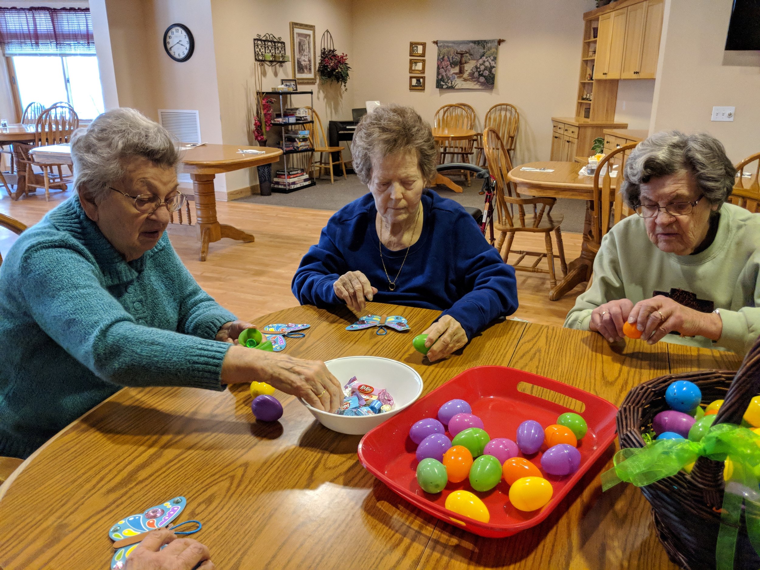 Tenants are busy filling Easter eggs 4.jpg