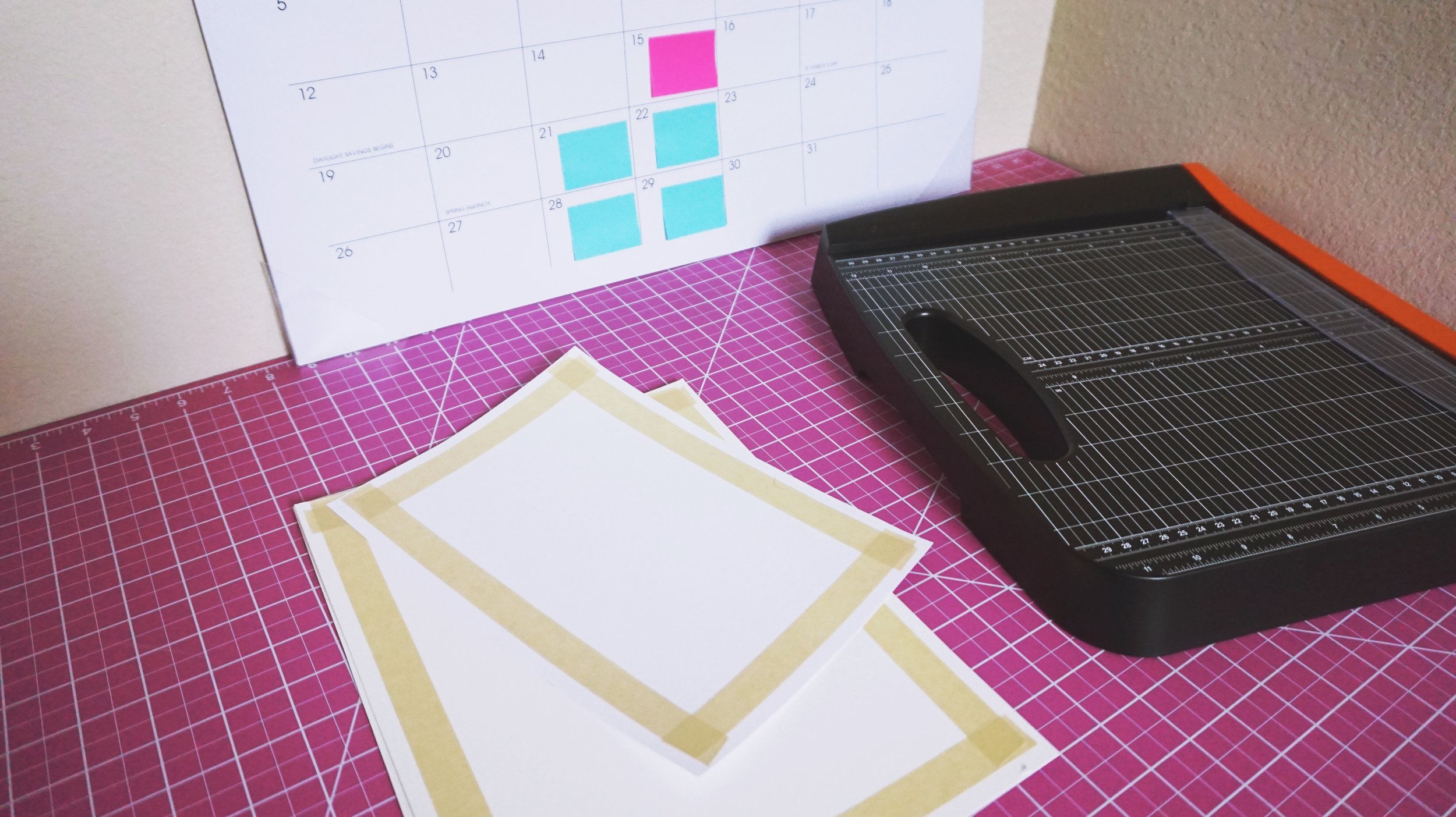 03/06/17 Cutting paper for painting!