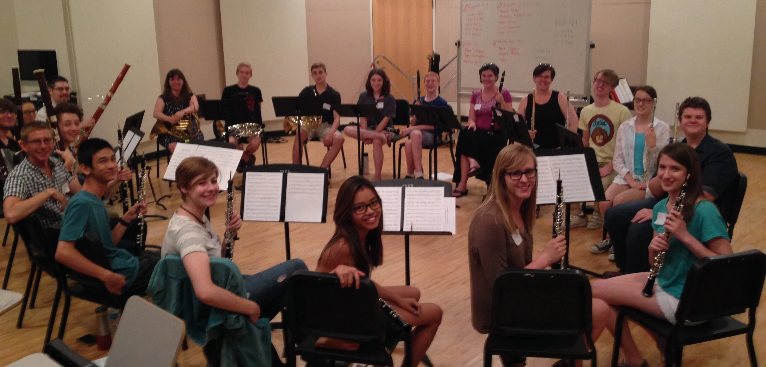  MACP's first chamber music camp at Paradise Valley Community College, 2014. 