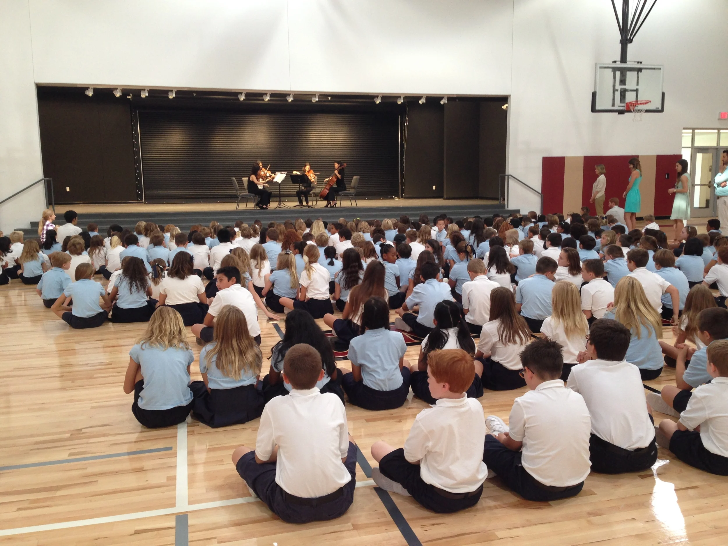  Educational outreach concert at Cicero Preparatory Academy, 2015. 
