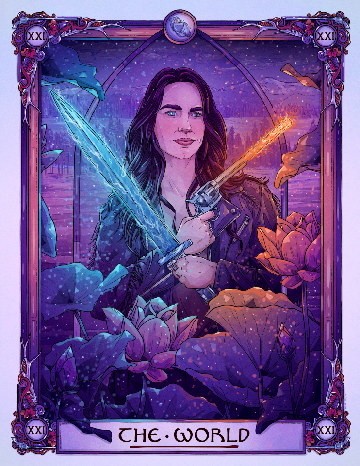 Wynonna | The World | Wynonna Earp Tarot Print (2nd Edition)