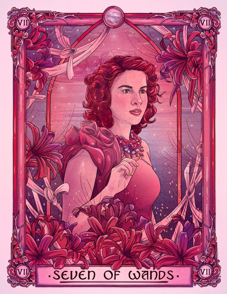 Mercedes | Seven of Wands | Wynonna Earp Tarot Print