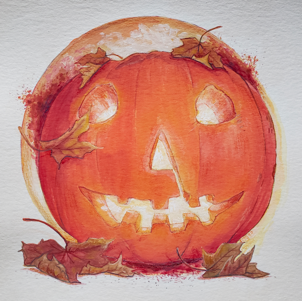 ***SOLD*** Halloween Pumpkin - Original Painting