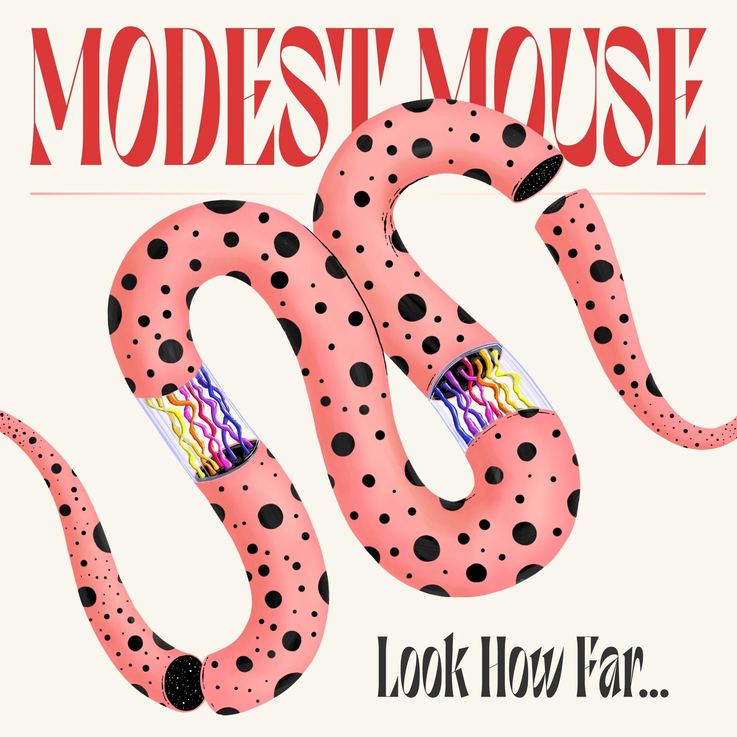  Cover art for the Modest Mouse single “Look How Far…”, their first new release of 2026. 