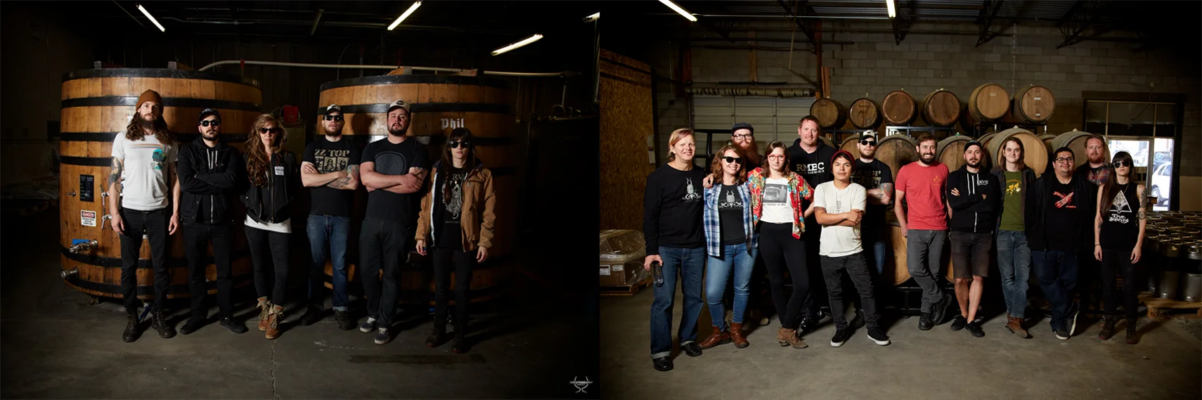 Left - TRVE and Burial Beer, Right - TRVE and Jester King. Images Courtesy The Brewtography Project .