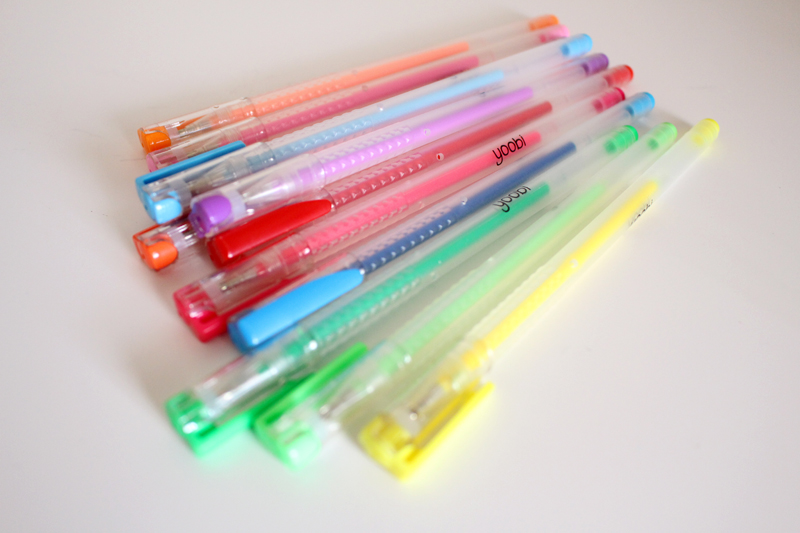 Gel pens from Target
