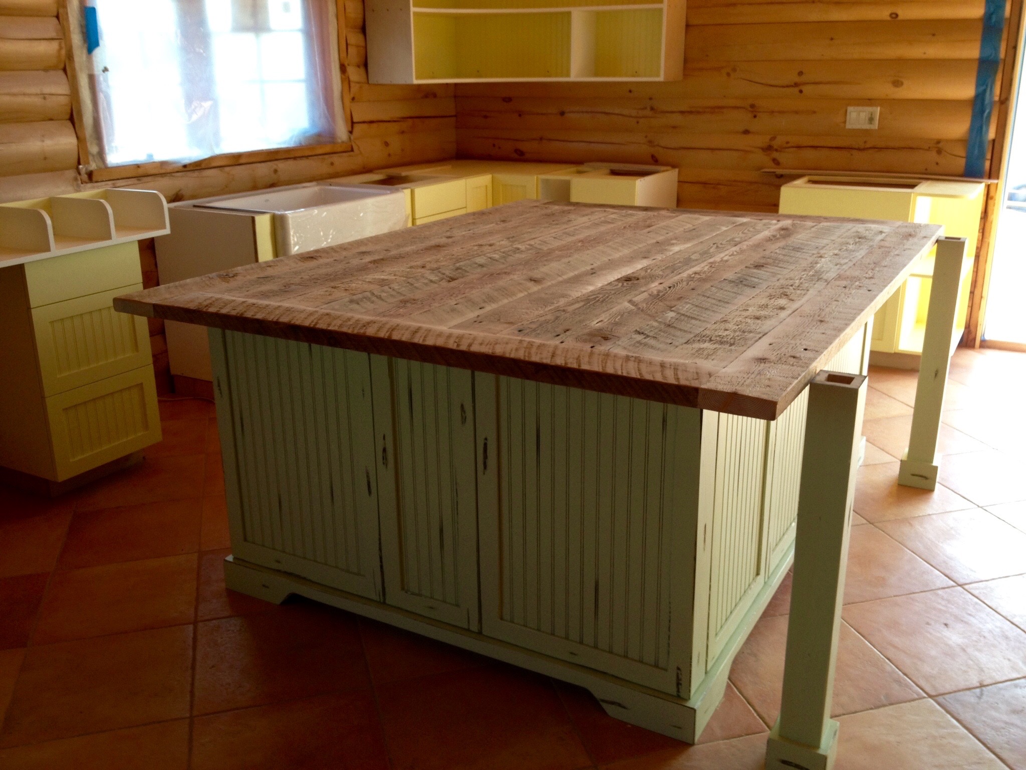 Reclaimed Wood Counter Top