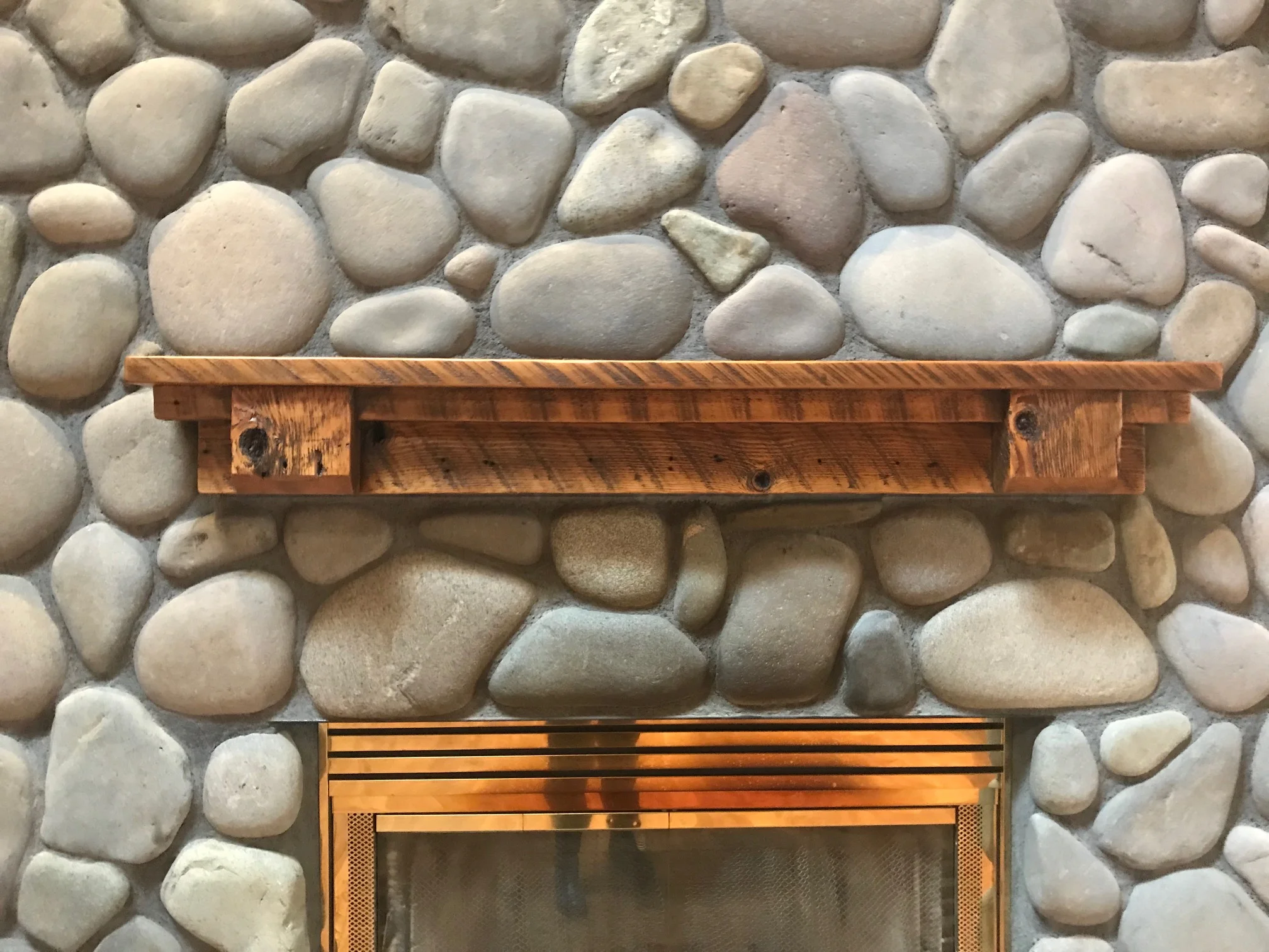 Barnwood Fireplace Mantel