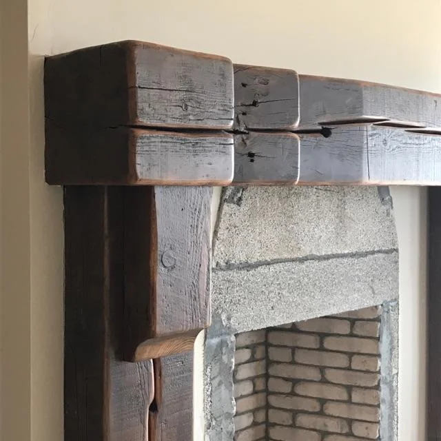 Barnwood Fireplace Mantel