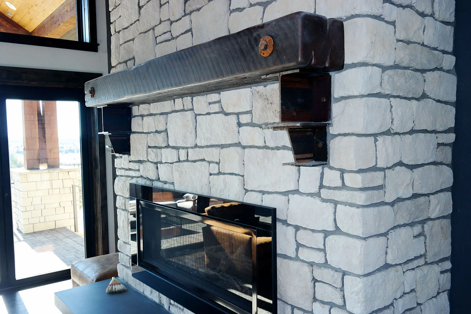 Barnwood Fireplace Mantel