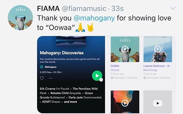 @mahogany thank you for the love and opportunity🤘🙏
