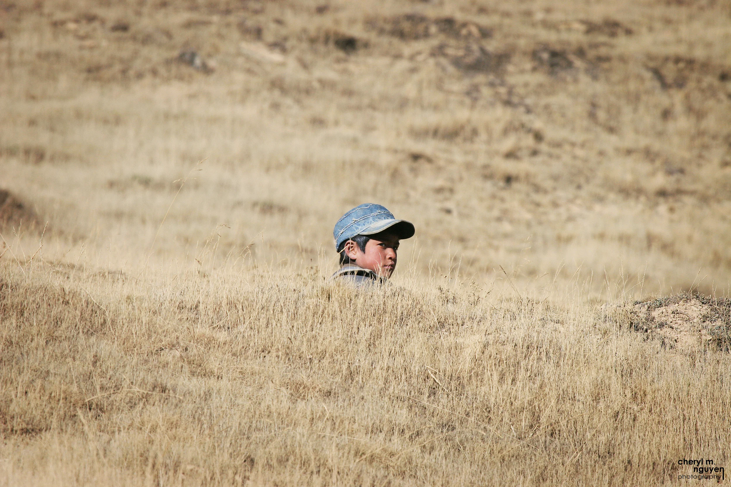 Boy in field