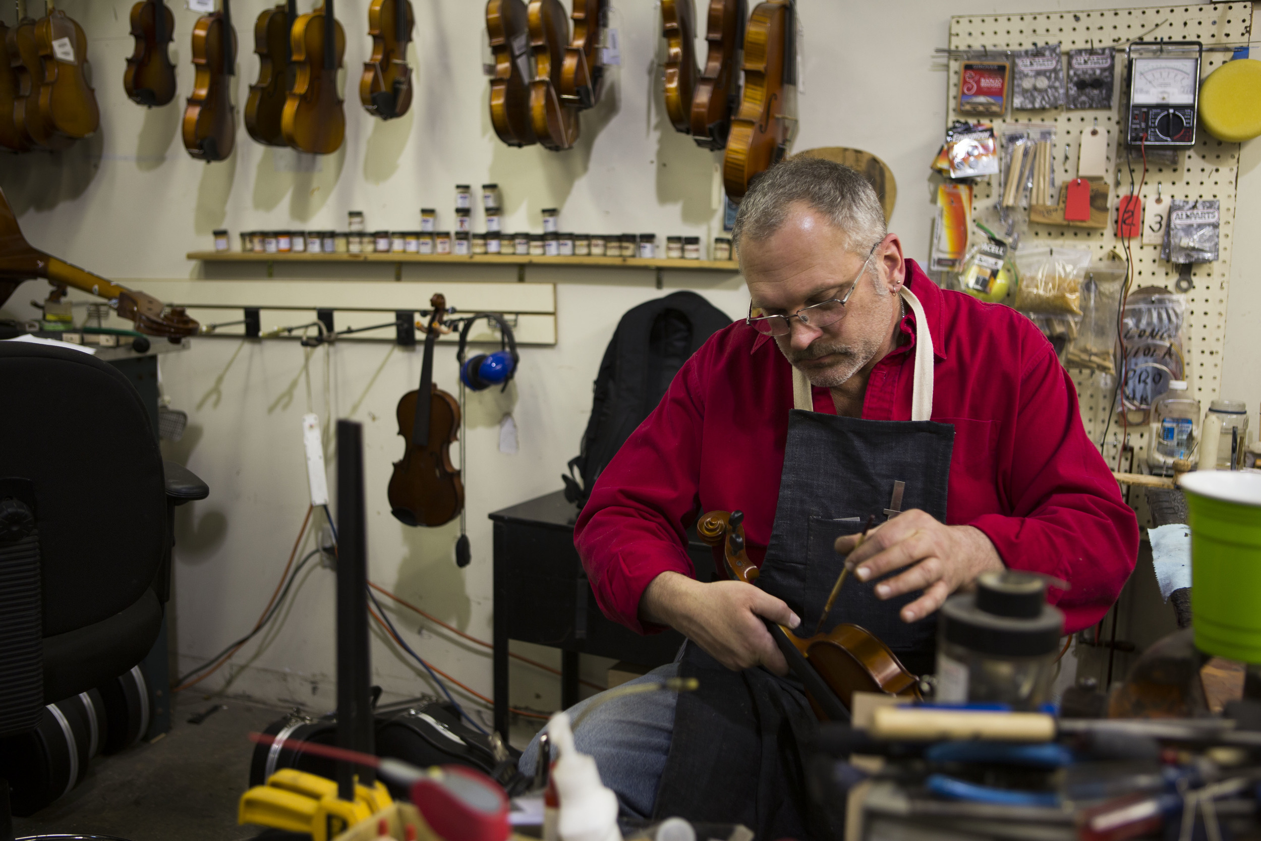 Orchestral and Fretted Strings Technician, Karim OConnor