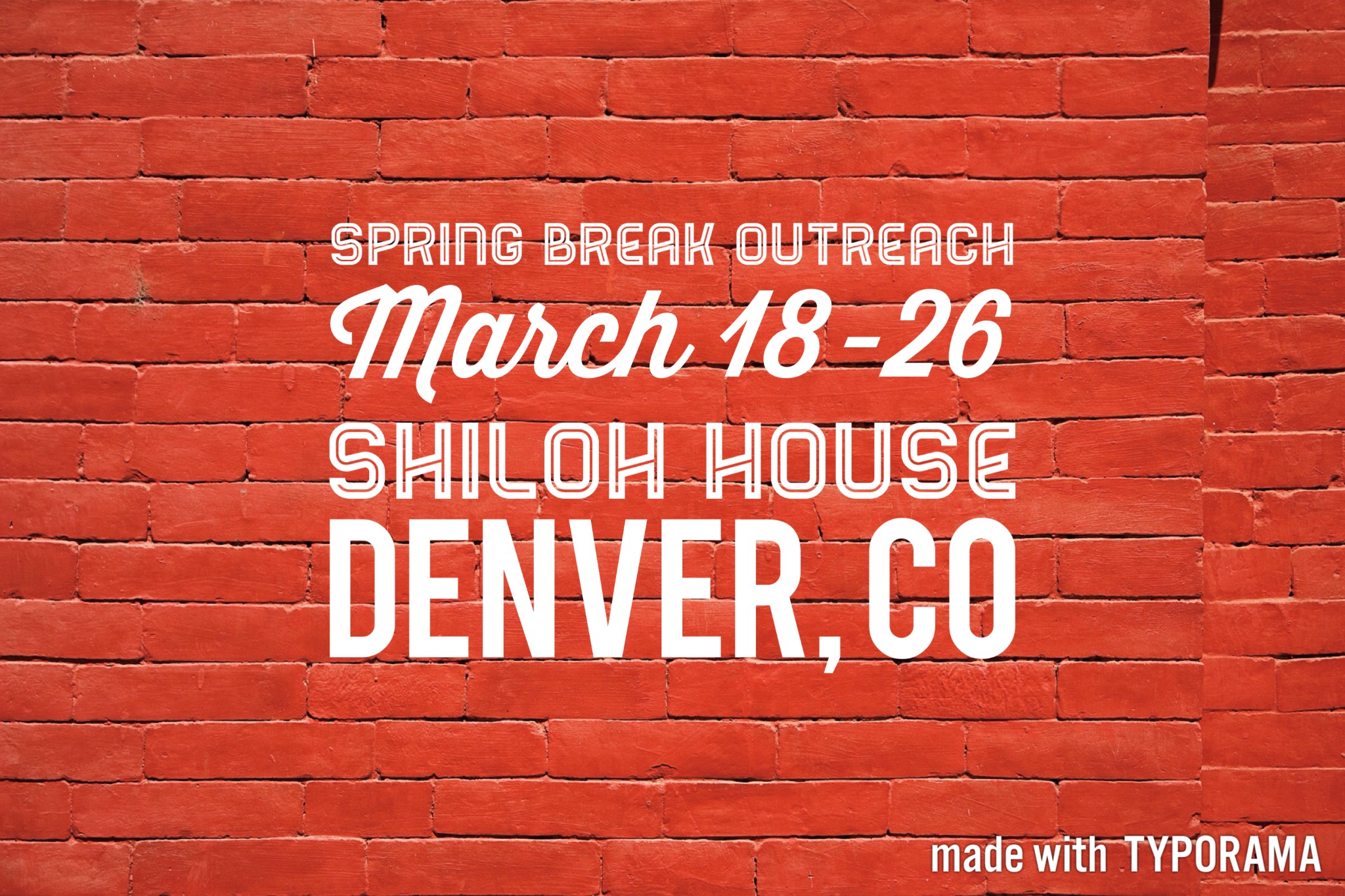 Spring Break Outreach