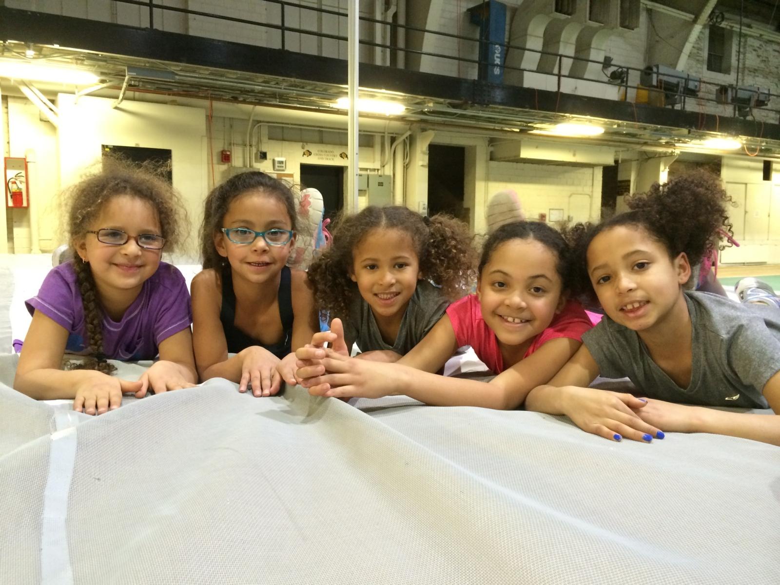 Girls at Indoor Track meet!