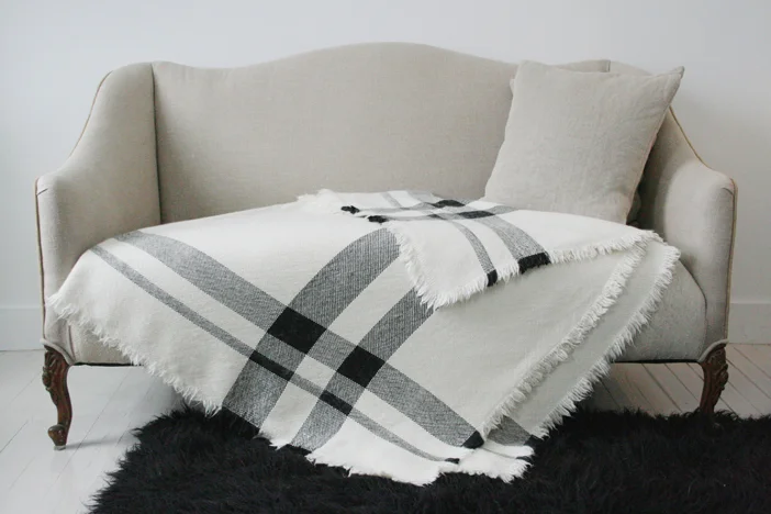 Plaid Handwoven Blanket
