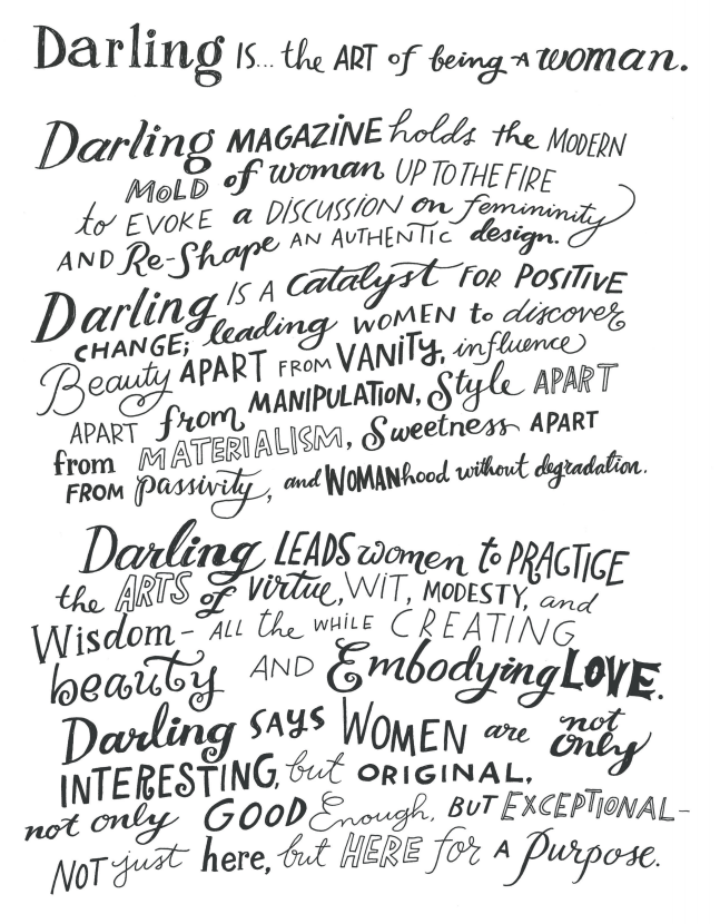 Darling Magazine missionstatement