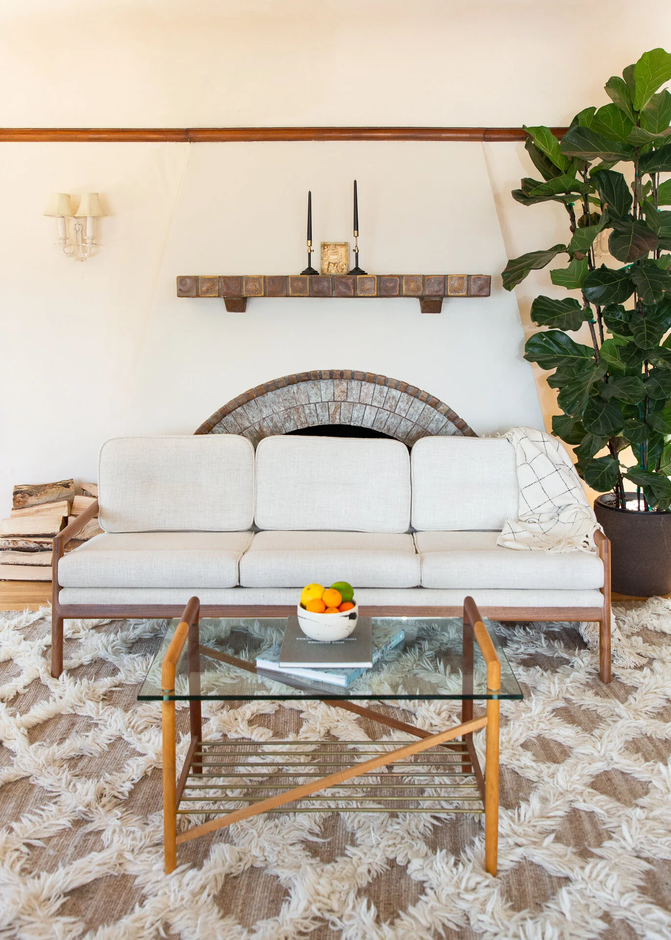 EARL WALNUT MORESBY SOFA SHOT BY MICHELLE MOSQUEDA