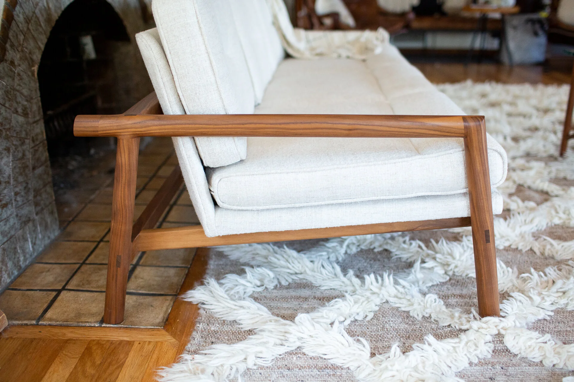 EARL WALNUT MORESBY SOFA SHOT BY MICHELLE MOSQUEDA