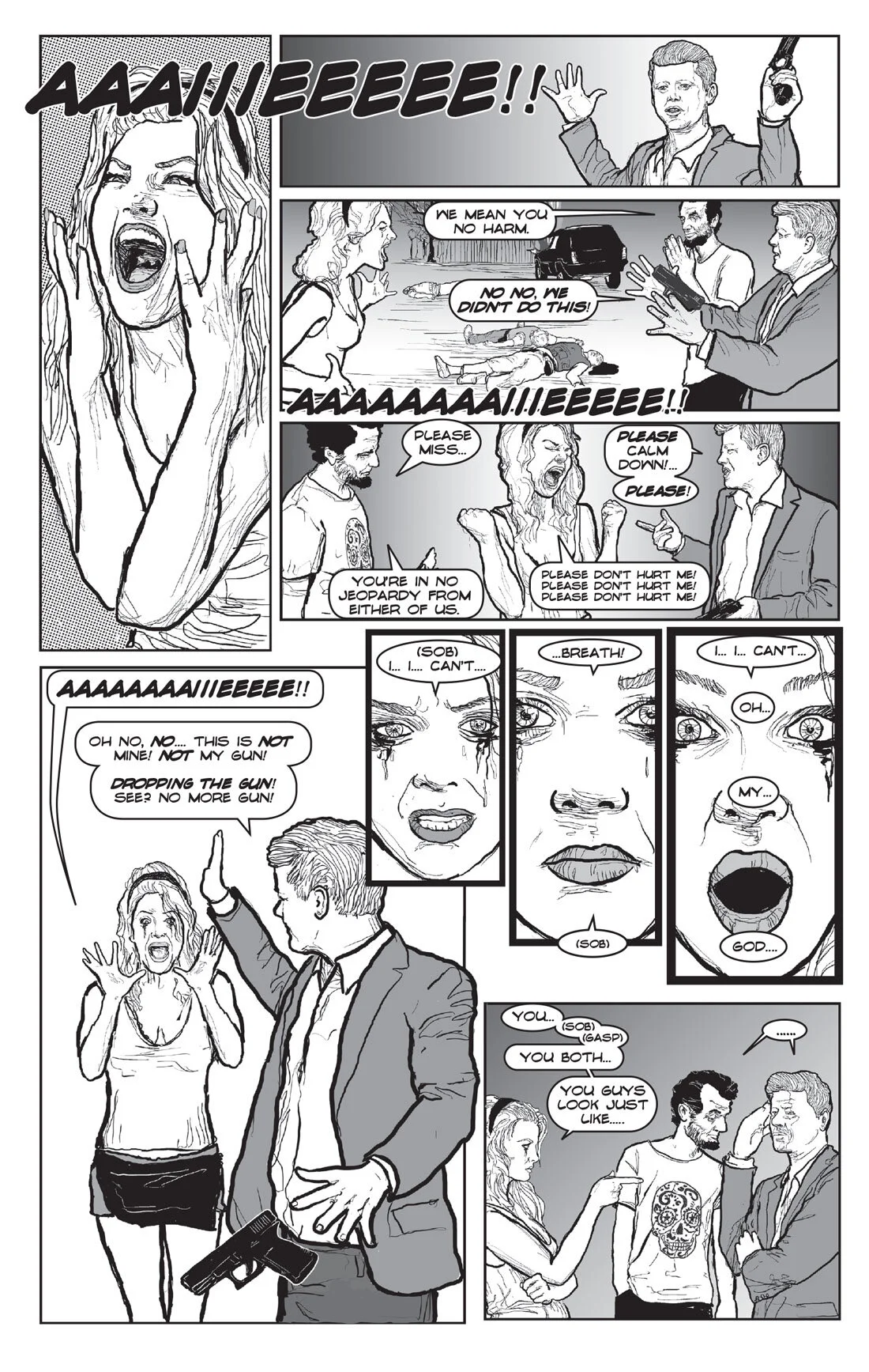 Page sample from Miserable Americans book 5 by Evan Derian