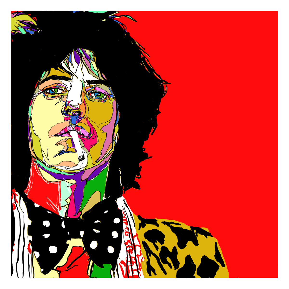 Keith Richards Rolling Stones by artist Evan Derian