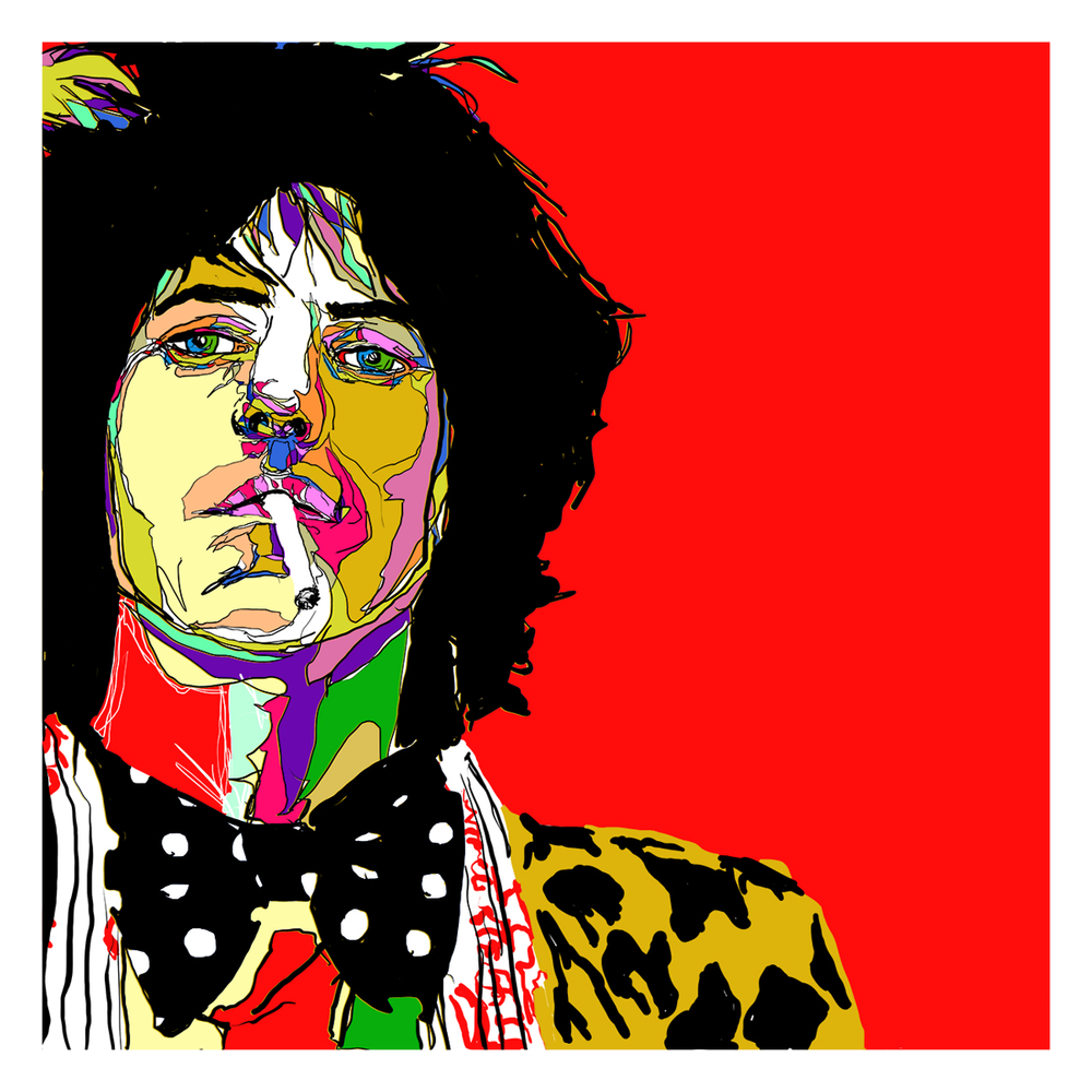 Outlive: Portrait of Keith Richards (CANVAS) — Evan Derian