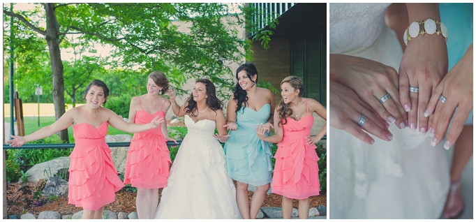 Sioux Falls Wedding Photographer www.studiofotografie.net Matching Robes for Bridesmaids Harry Potter Themed Wedding University U of M Minnesota Themed Wedding