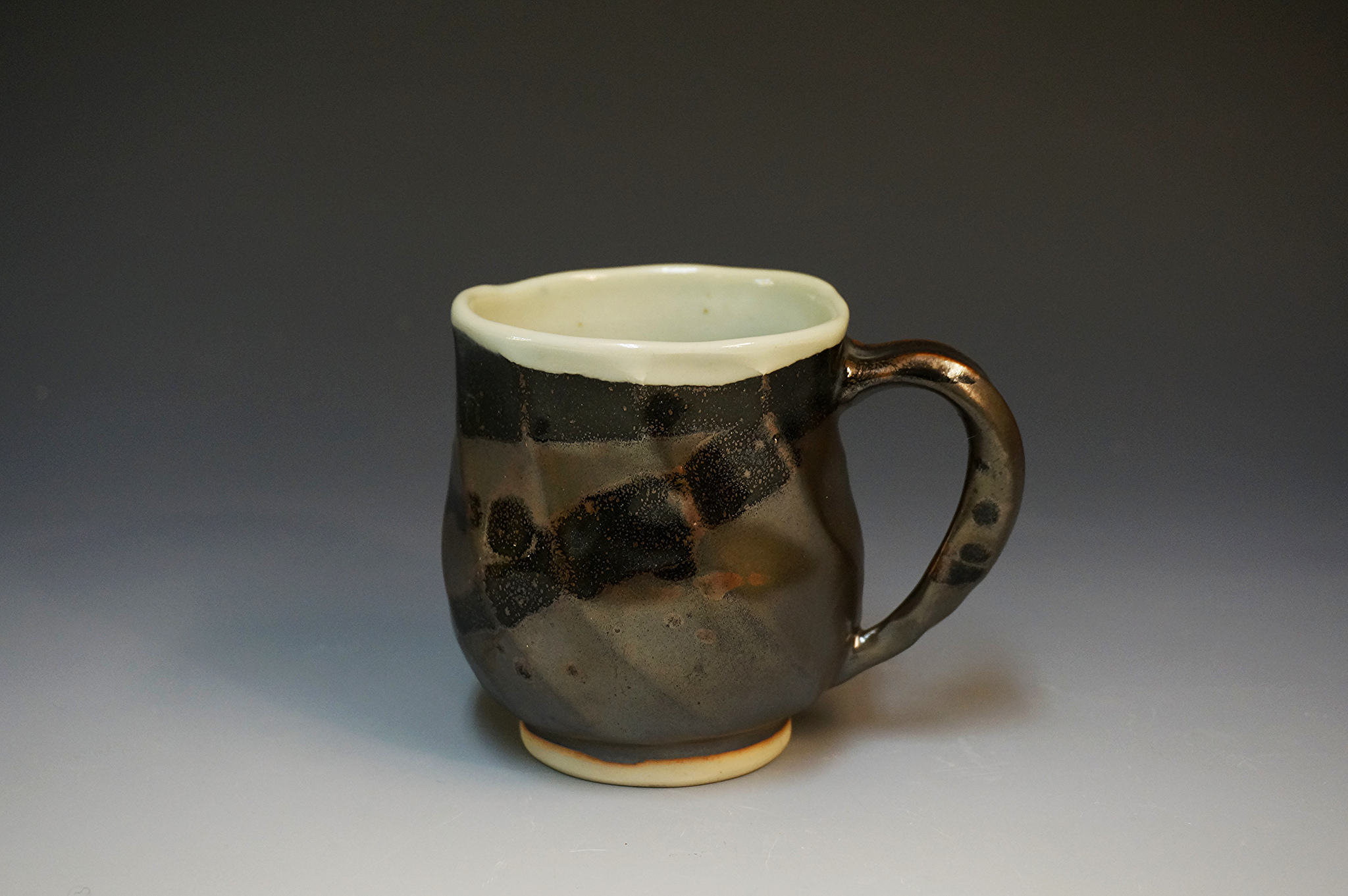 Ceramic No Spill Fisherman Mug Non Spill Mug by Otagiri Japan Fishing Coffee  Cup 