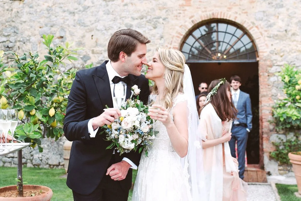 Alison + Greg - A chic al fresco wedding in pienza | Tuscany