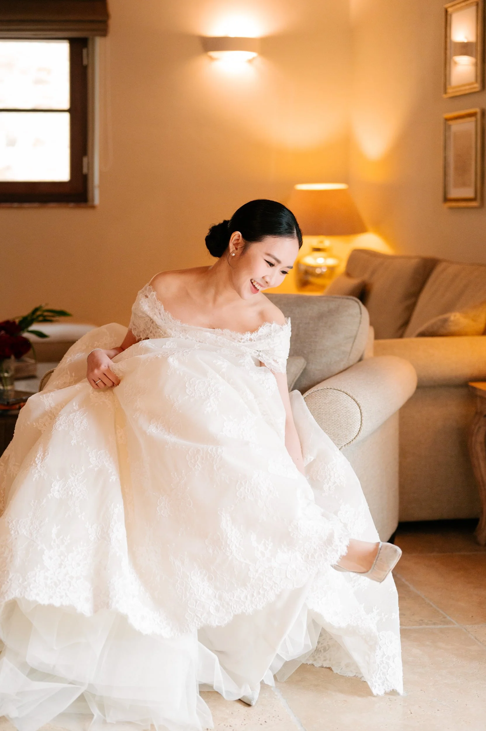 Luxury wedding photography in Florence, editorial bride  portrait.