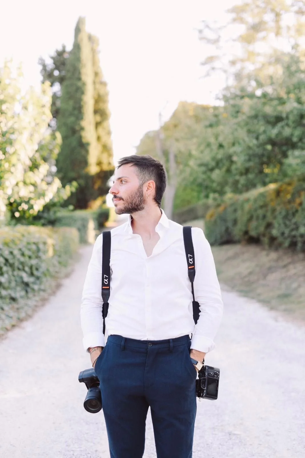 Leonardo, cinematic destination wedding photographer for L&V Photography, portrait.