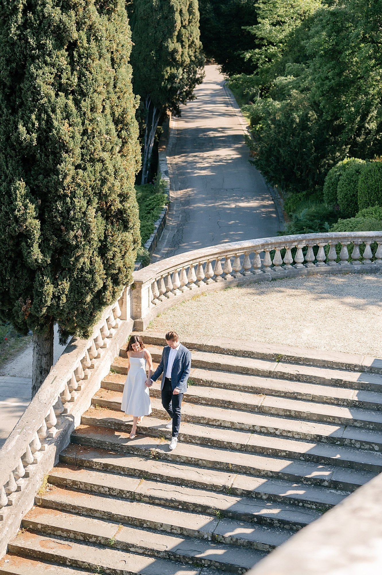 Luxury engagement session in Florence at sunrise
