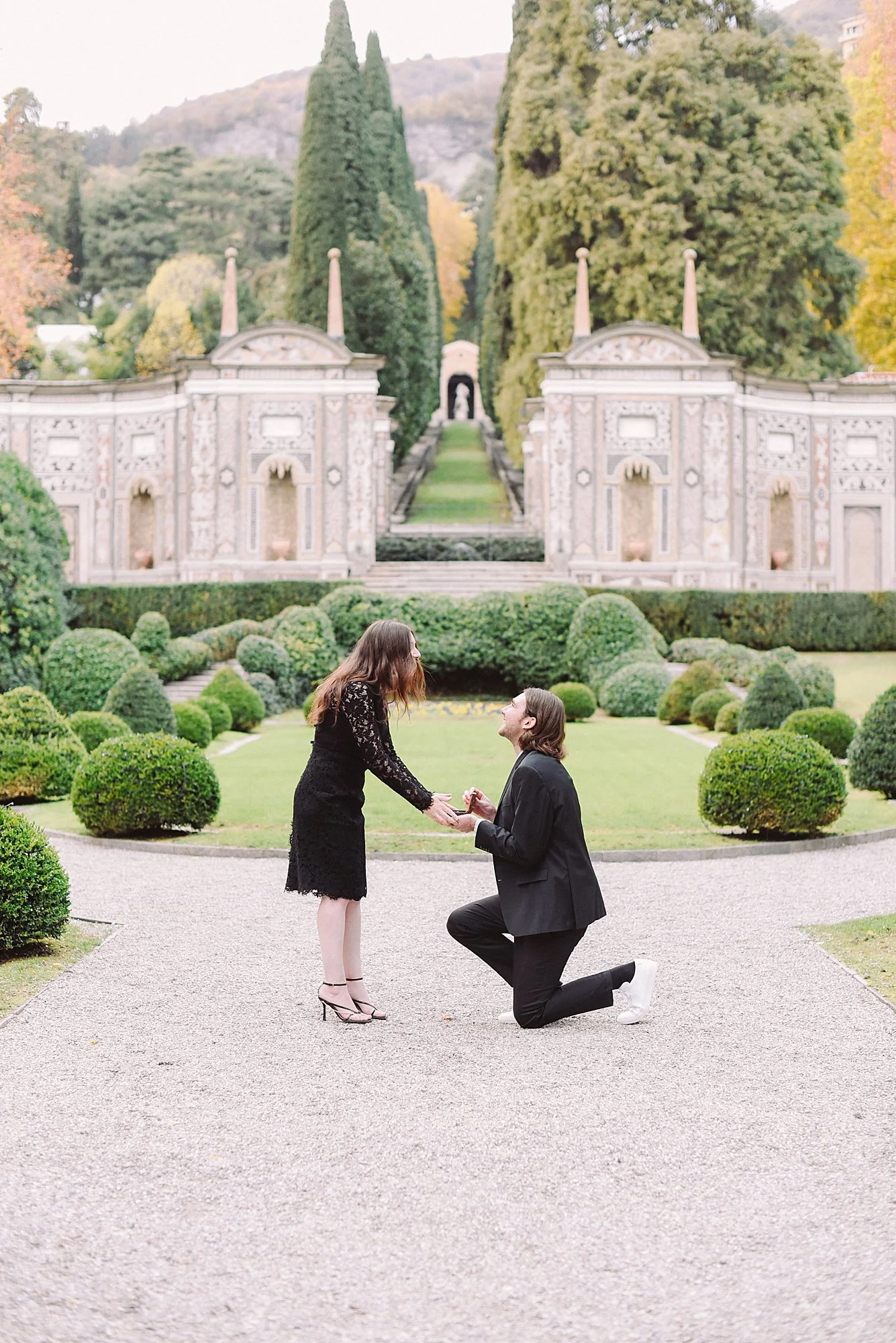Surprise proposal in Lake Como, Villa D'Este