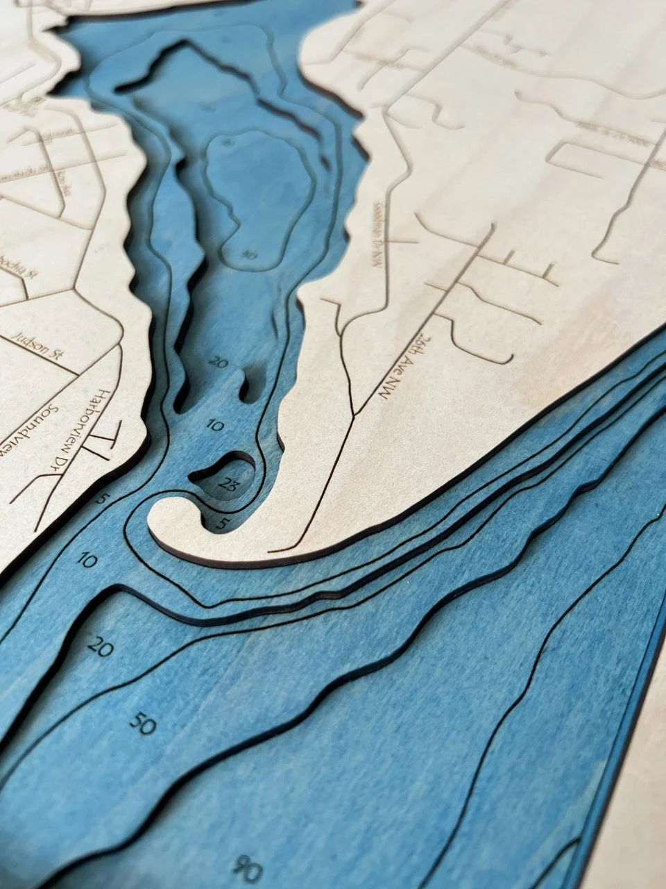 CUSTOM BELLA MAP Gig Harbor 14x18 4.jpg