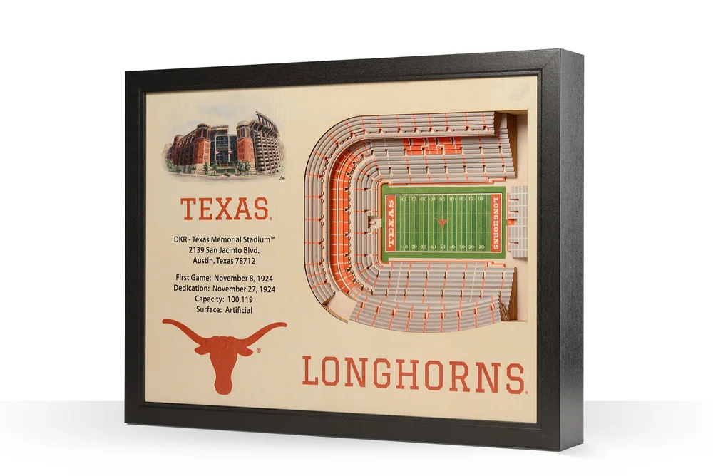 Texas Longhorns Texas Memorial Stadium 3D Wood Stadium Replica