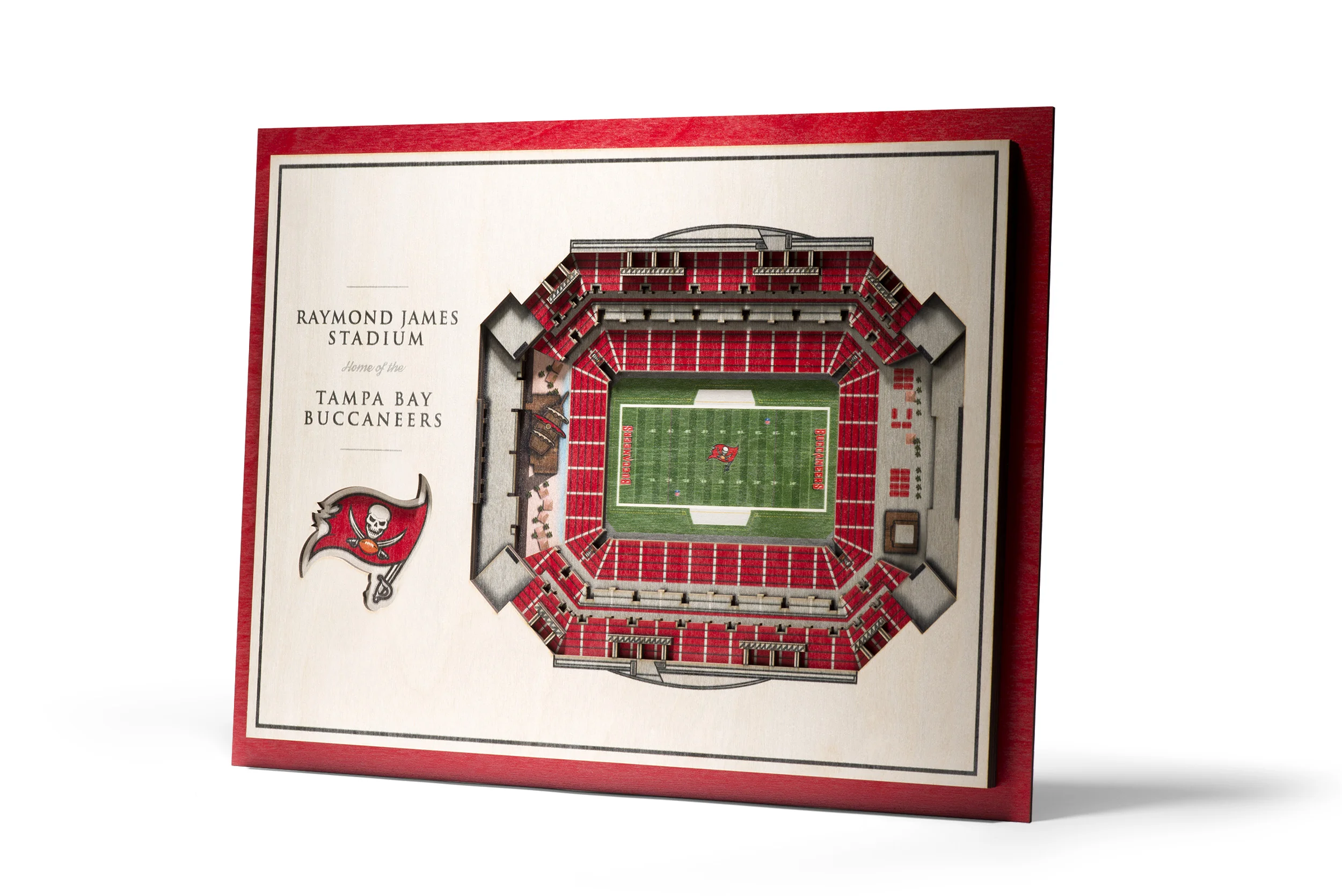 Tampa Bay Buccaneers 3D Wood Stadium Replica (5 Layer ...