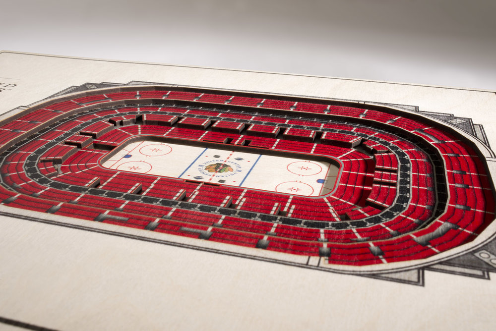 Chicago Blackhawks 3D StadiumViews Desktop Display
