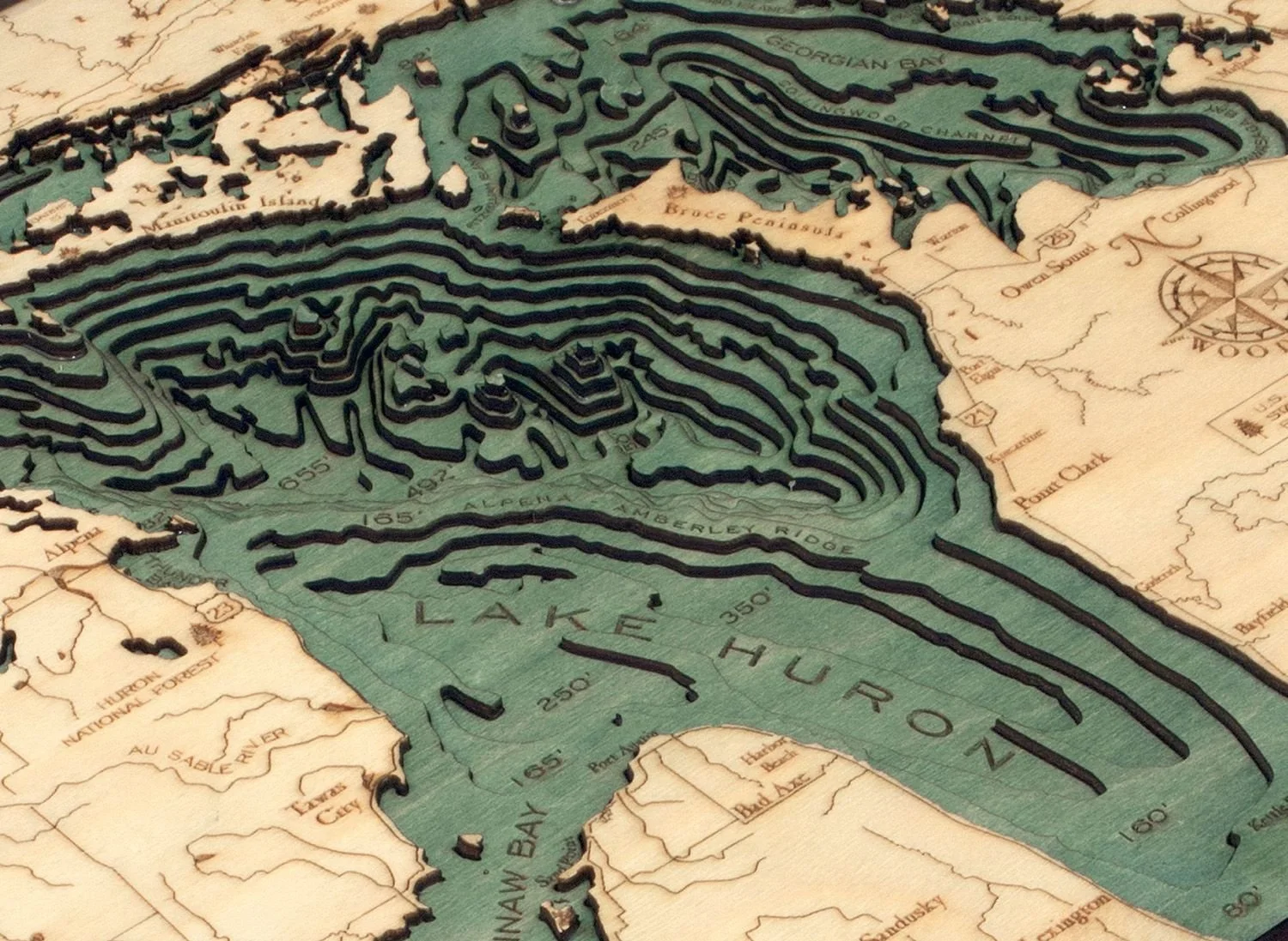 3d Wood Map LAKE HURON 3.jpeg
