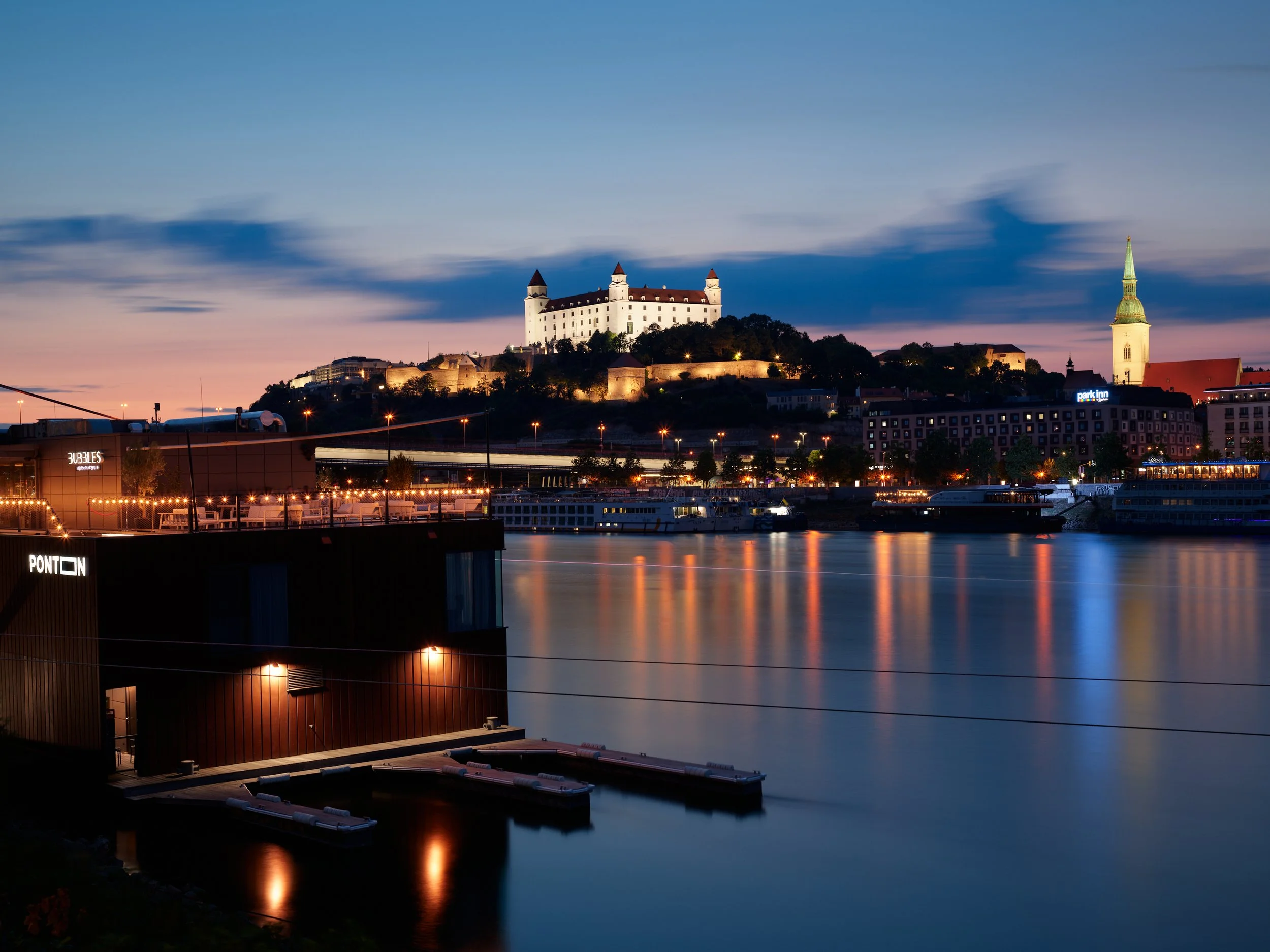 Bratislava Castle at sunset