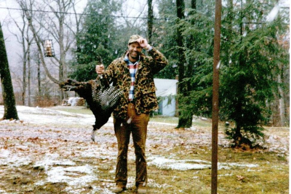 Dad Craig with a turkey in 1992.