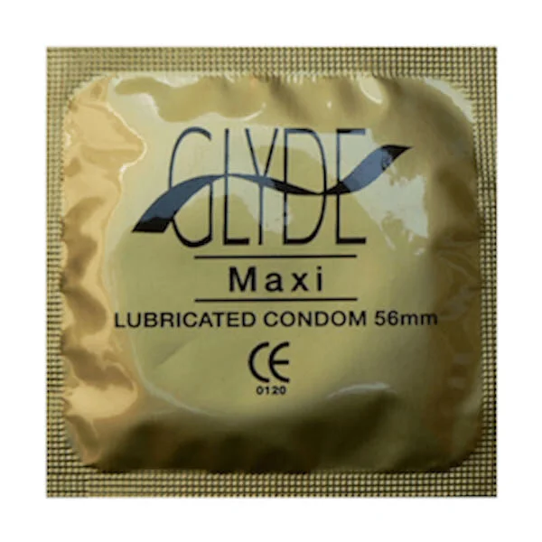 The Green Condom Club distributes Glyde Maxi condoms (56mm) in packs of 3, 10 and 100. Shipping worldwide