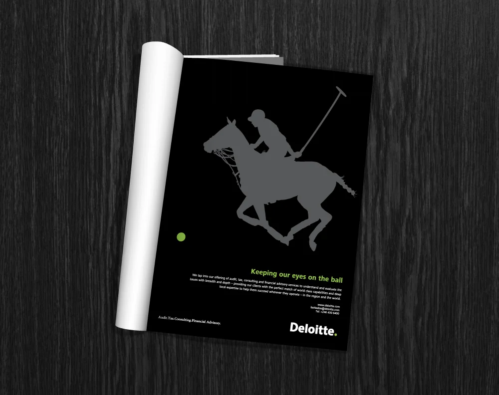 Deloitte. Magazine Print Ad Brand Management 