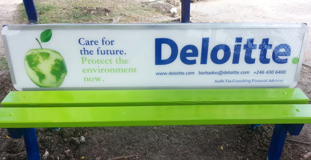 Deloitte. 'Impact Day' Bench Signage OOH