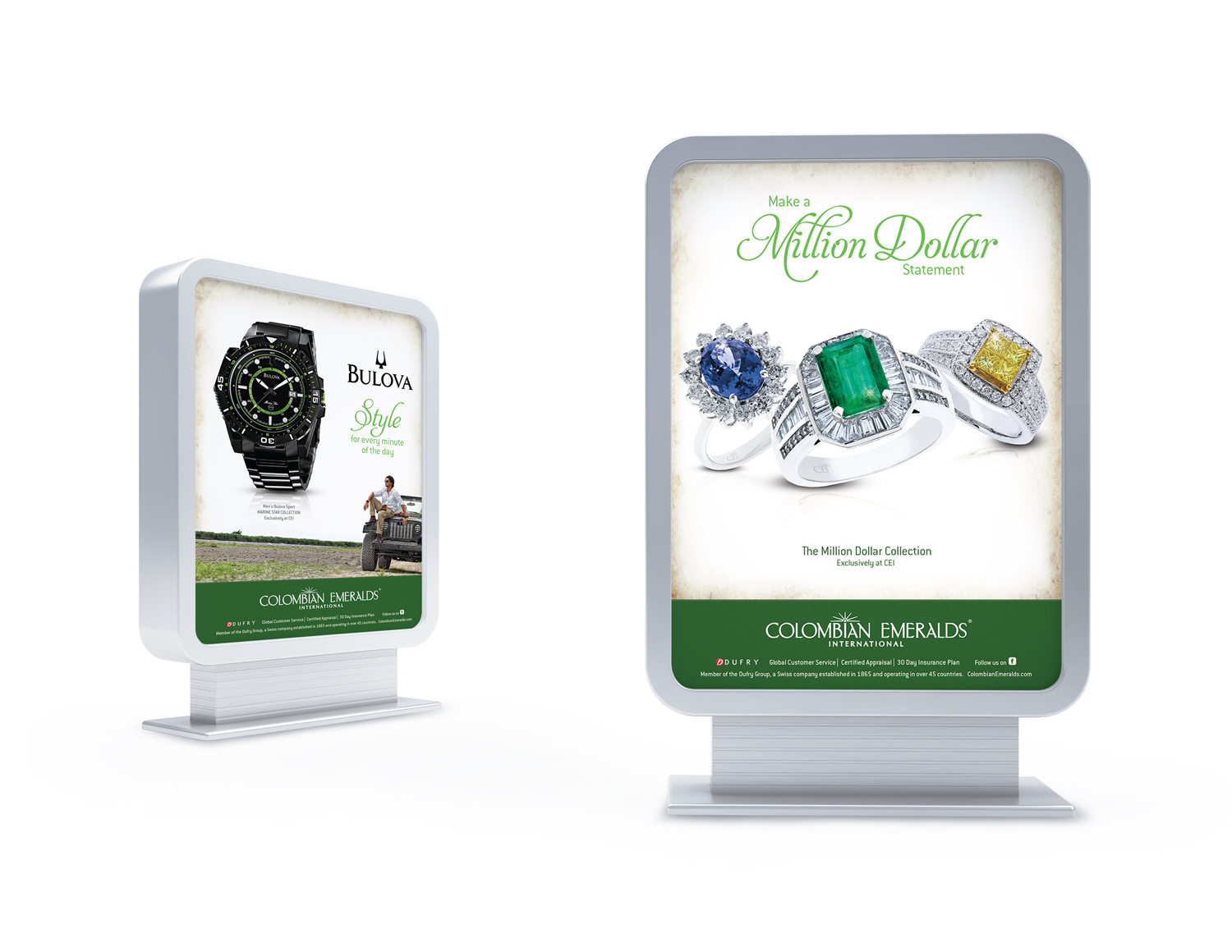  Colombian Emeralds International Duratrans OOH Advertising