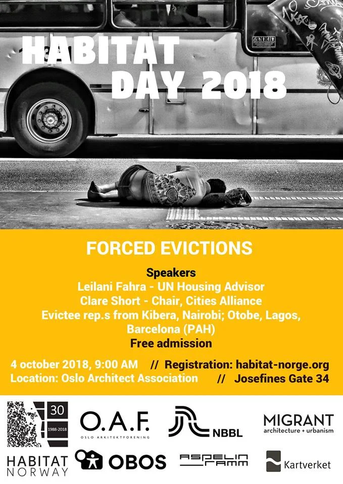 Habitat Day 2018 - "Forced Evictions"