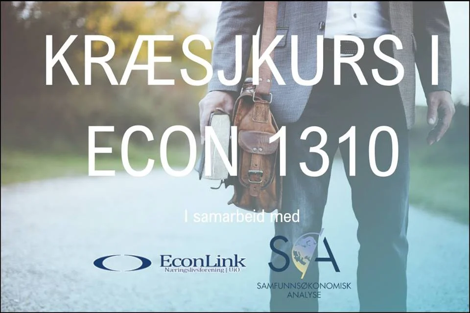 Kræsjkurs i ECON 1310