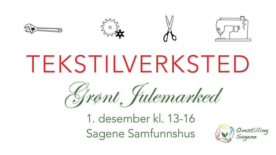Tekstilverksted på Grønt Julemarked!