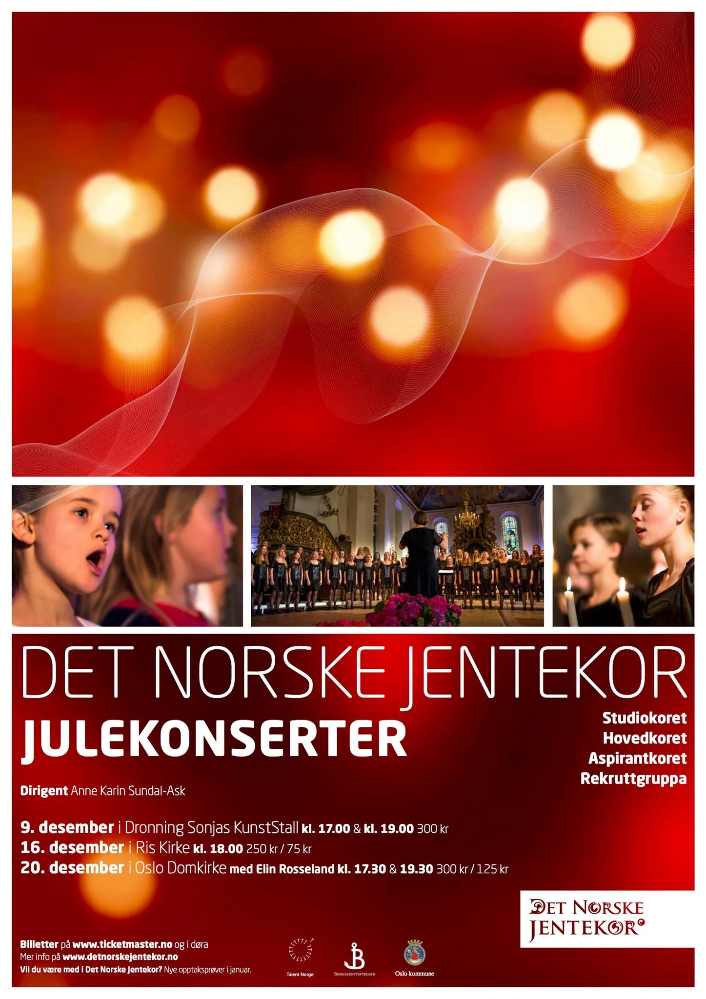 Det Norske Jentekor / Elin Rosseland Domkirken kl 17.30 / 19.30