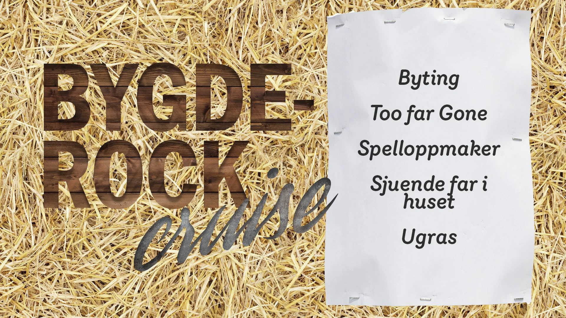 BygdeRock cruise på Stena Saga